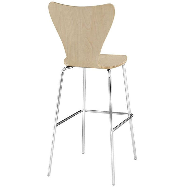 Ernie Wood Bar Stool in Natural