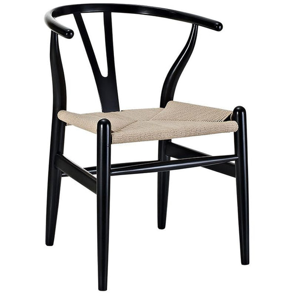 Amish Dining Wood Armchair in Black