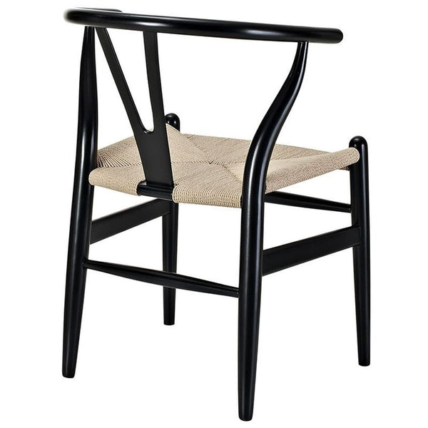 Amish Dining Wood Armchair in Black