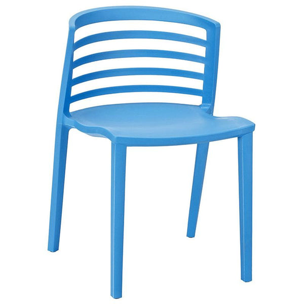 Curvy Dining Side Chair in Blue