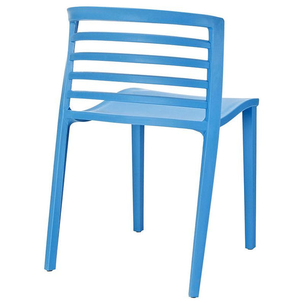 Curvy Dining Side Chair in Blue