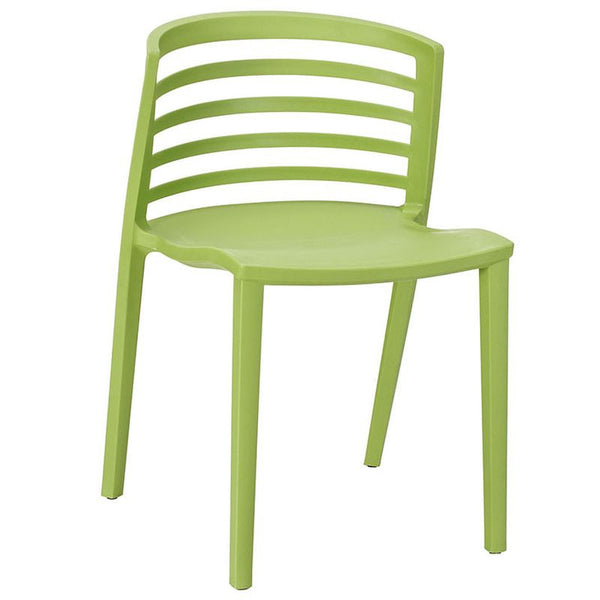 Curvy Dining Side Chair in Green