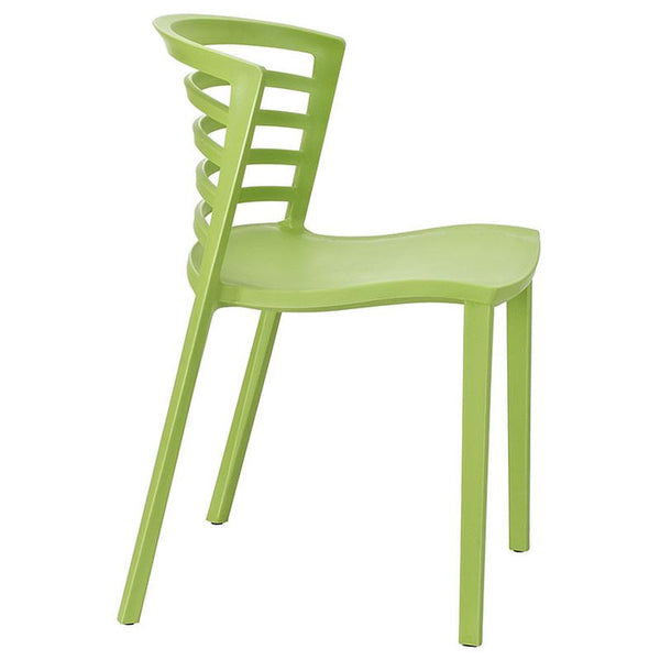 Curvy Dining Side Chair in Green