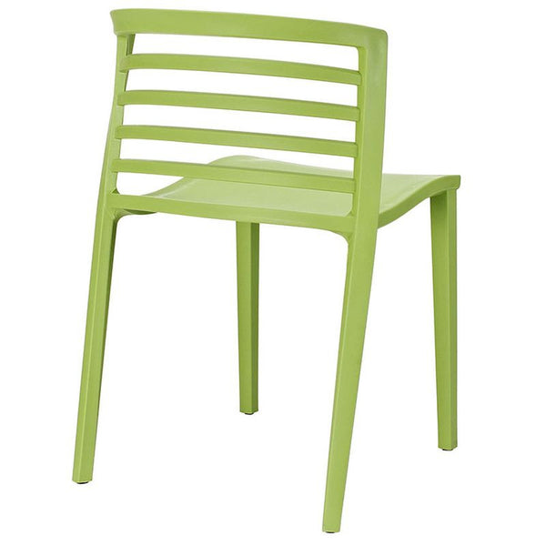 Curvy Dining Side Chair in Green