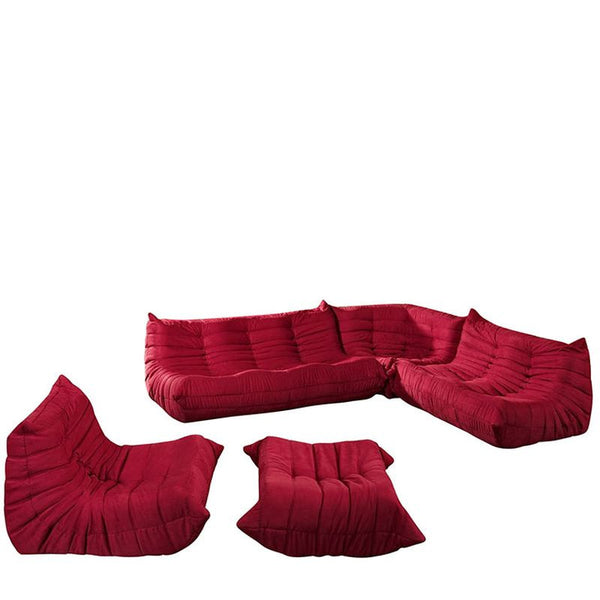Waverunner Sectional Sofa in Red