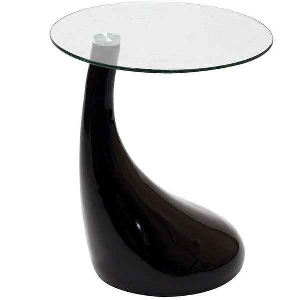 Teardrop Side Table in Black