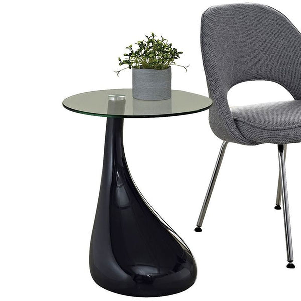 Teardrop Side Table in Black