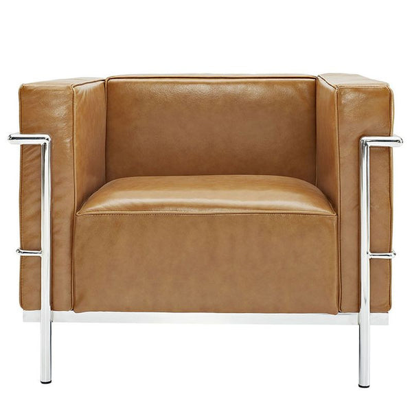 Charles Grande Armchair in Tan