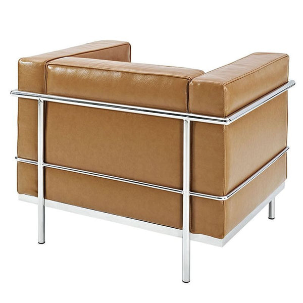 Charles Grande Armchair in Tan