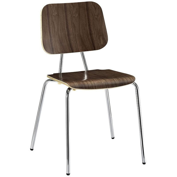 Motive Dining Wood Side Chair in Walnut