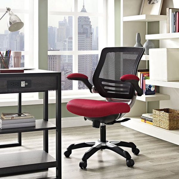 Edge Mesh Office Chair in Red