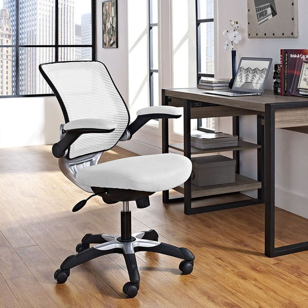 Edge Mesh Office Chair in White