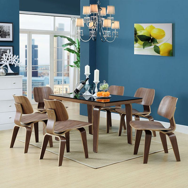 Fathom Dining Wood Side Chair in Walnut