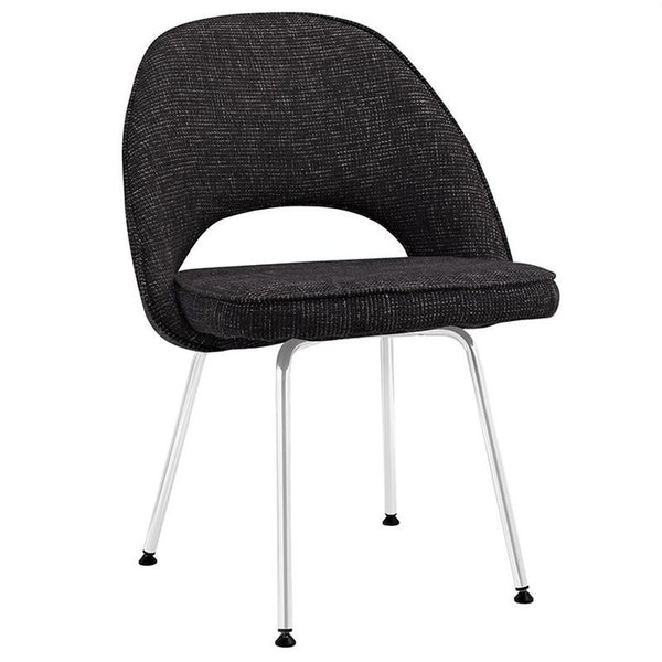 Cordelia Dining Fabric Side Chair in Black