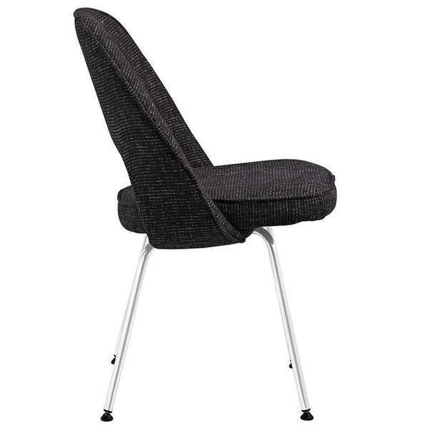 Cordelia Dining Fabric Side Chair in Black