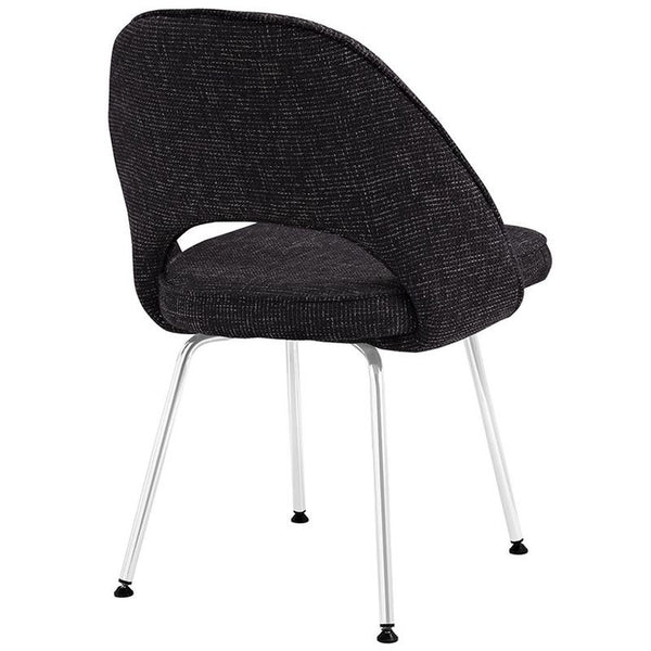 Cordelia Dining Fabric Side Chair in Black