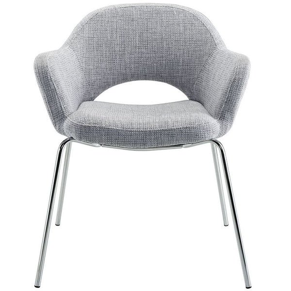 Cordelia Dining Armchair in Light Gray