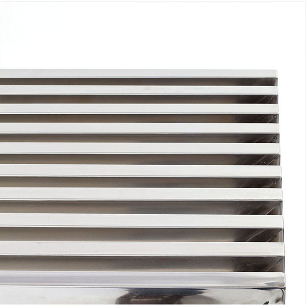 Gridiron Medium Stainless Steel Bench in Silver