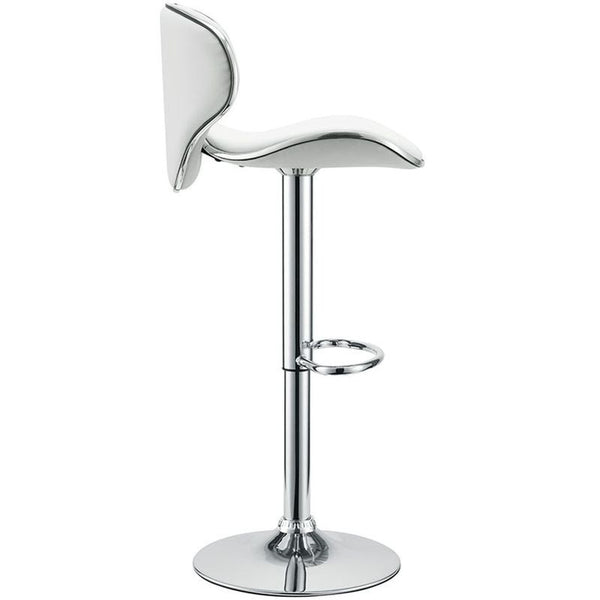 Saddleback Bar Stool in White