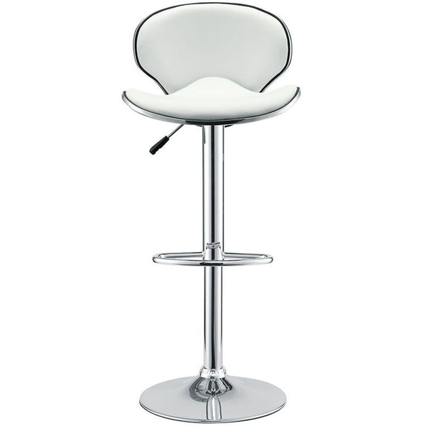 Saddleback Bar Stool in White
