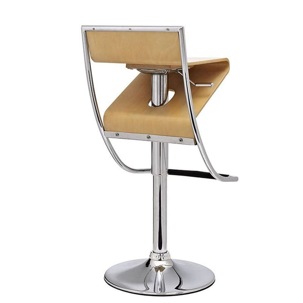 Zig-Zag Bar Stool in Natural