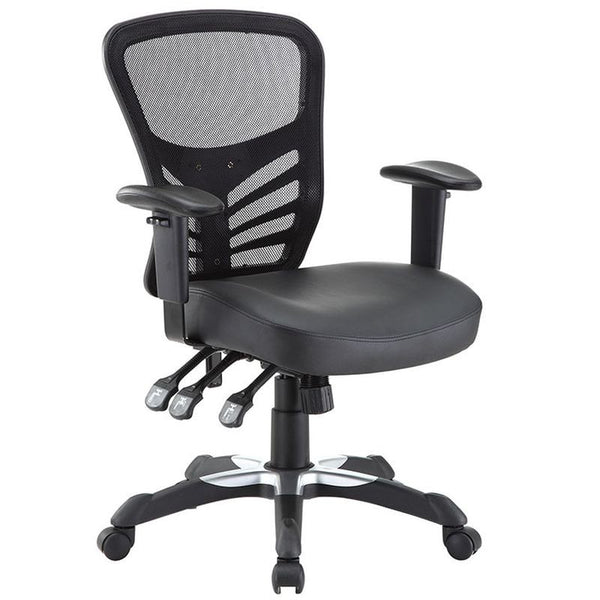 Articulate Vinyl Office Chair in Black