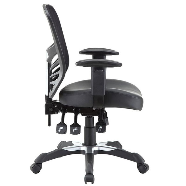 Articulate Vinyl Office Chair in Black