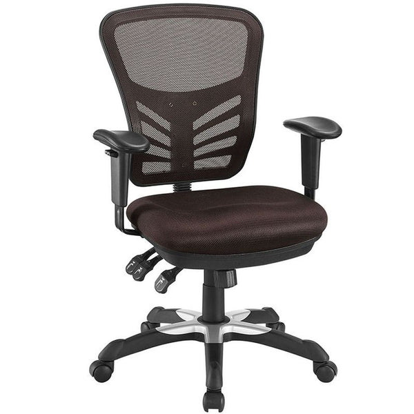 Articulate Mesh Office Chair in Brown