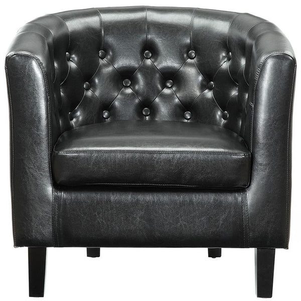 Prospect Vinyl Armchair in Black