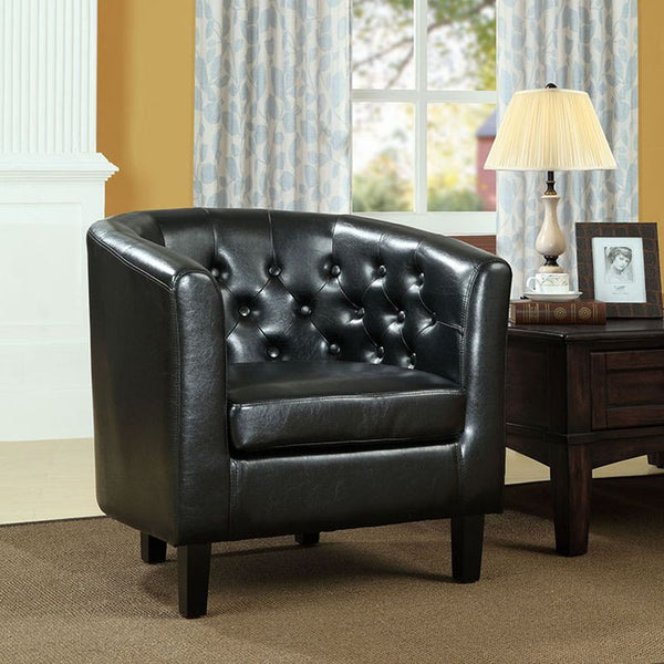 Prospect Vinyl Armchair in Black