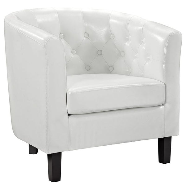 Prospect Vinyl Armchair in White