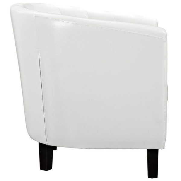 Prospect Vinyl Armchair in White