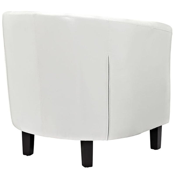 Prospect Vinyl Armchair in White