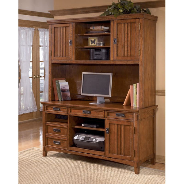 Cross Island Home Office Tall Desk Hutch by Furniture and Things