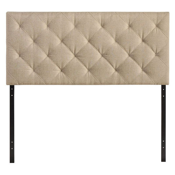 Theodore Queen Fabric Headboard in Beige