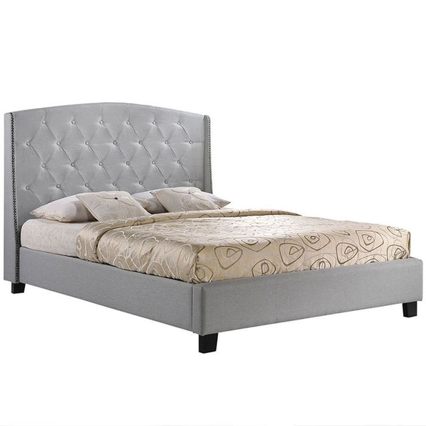 Lydia Queen Bed in Sky Gray