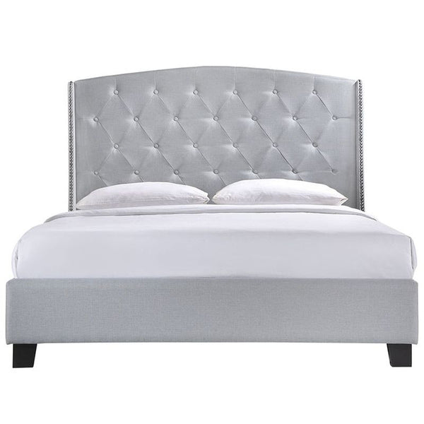 Lydia Queen Bed in Sky Gray