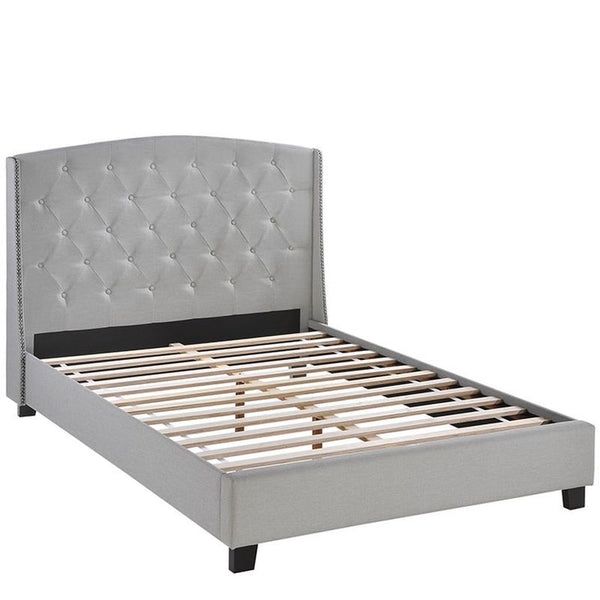 Lydia Queen Bed in Sky Gray