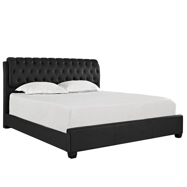 Francesca 2 Piece King Bedroom Set in Black by Furniture and Things