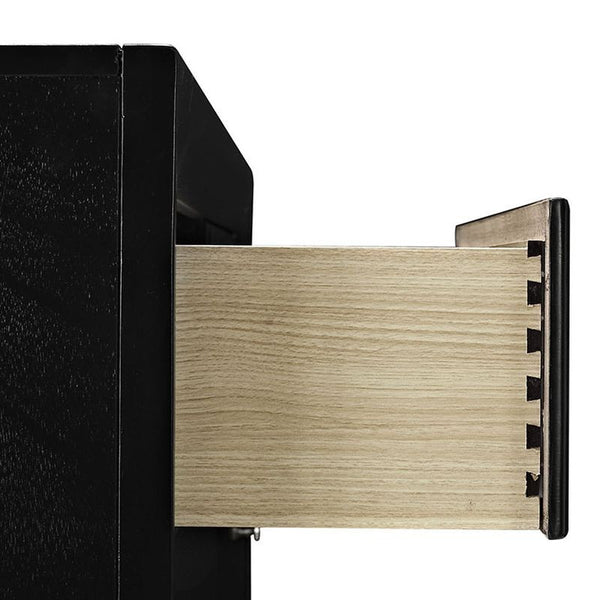 Francesca 2 Piece King Bedroom Set in Black by Furniture and Things