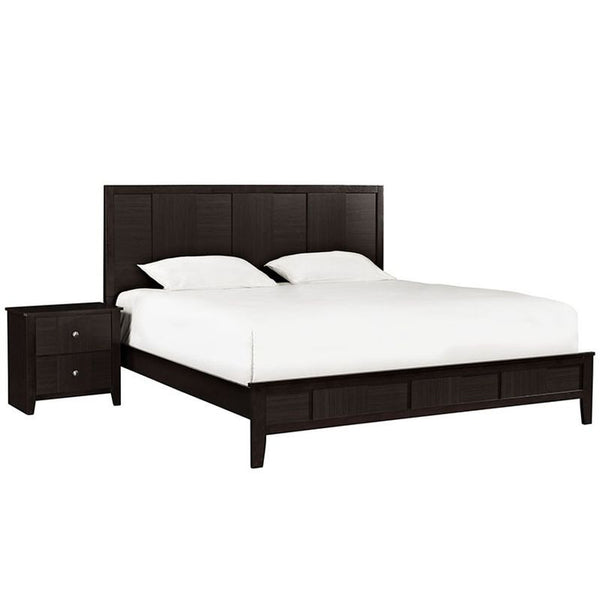 Holly 2 Piece Queen Bedroom Set in Espresso Dark Brown