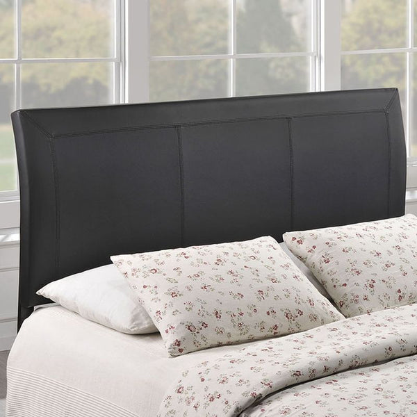 Isabella Queen Vinyl Headboard in Black