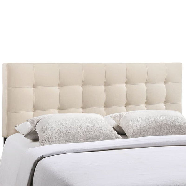 Lily King Fabric Headboard in Ivory