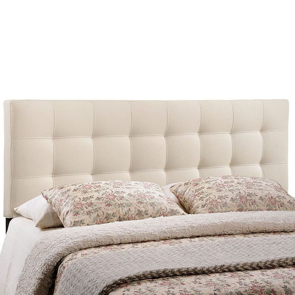 Lily King Fabric Headboard in Ivory