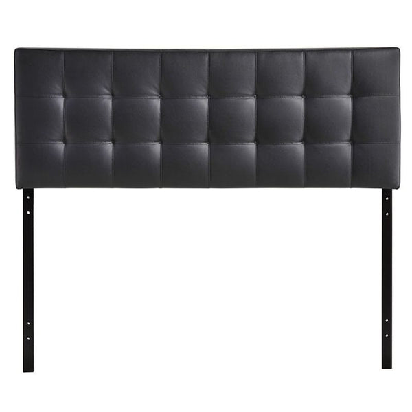 Lily Full Vinyl Headboard in Black
