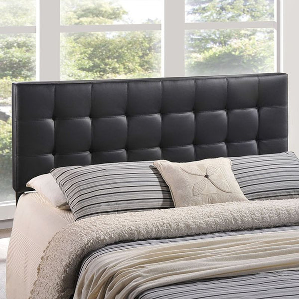 Lily Full Vinyl Headboard in Black