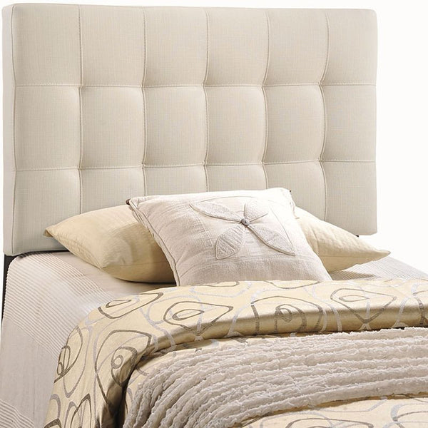 Lily Twin Fabric Headboard in Ivory