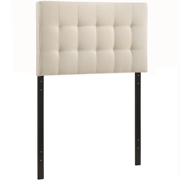 Lily Twin Fabric Headboard in Ivory