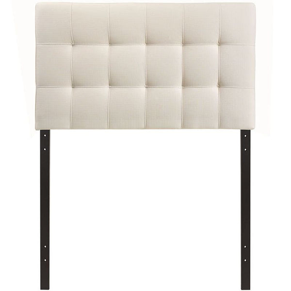 Lily Twin Fabric Headboard in Ivory