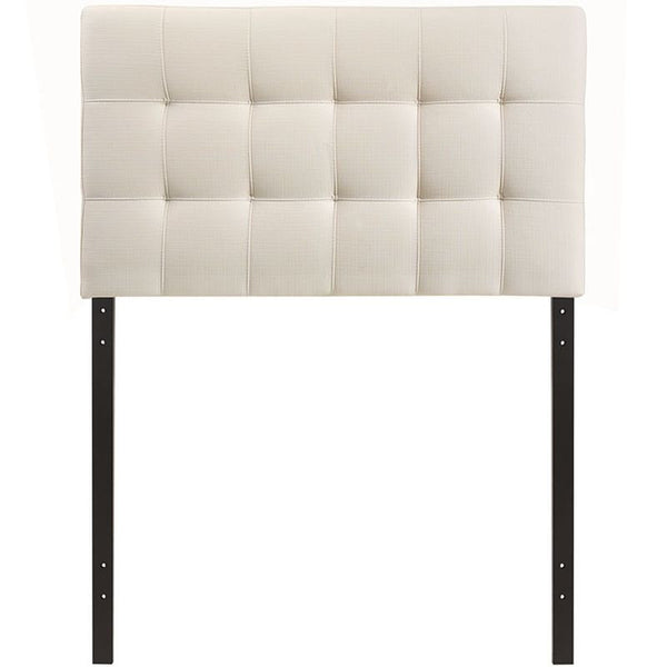 Lily Twin Fabric Headboard in Ivory